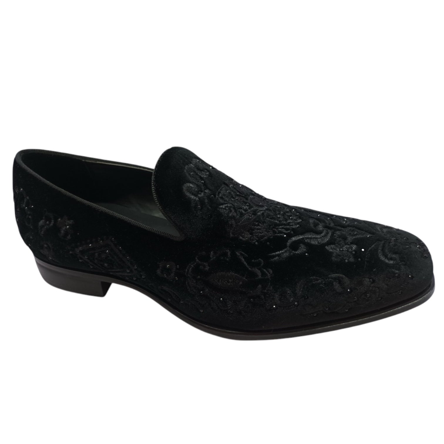 TERRONI: Velvet Embroidered Loafer S44